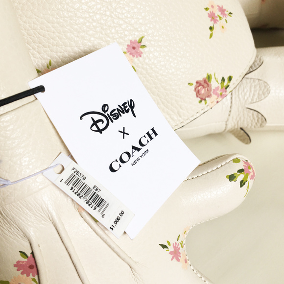 COACH x Disney Minnie Mouse Floral Ivory Doll - Picture 7 of 8